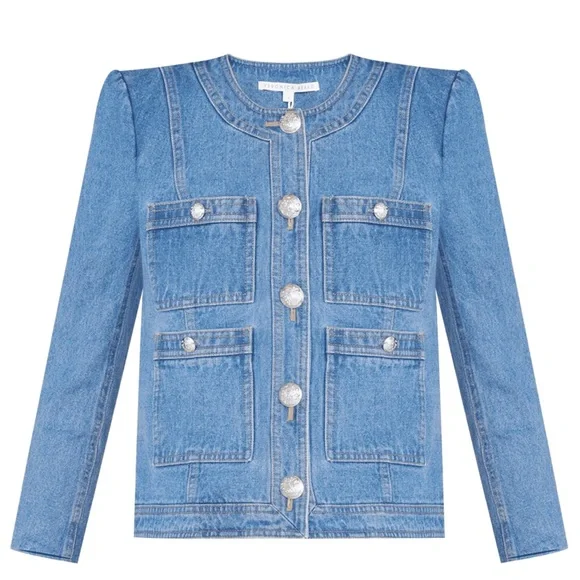 VERONICA BEARD Ferazia Denim Jacket - Picture 9 of 10